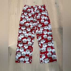 Santa Claus Red Kids Pajama Pants size M check measurements